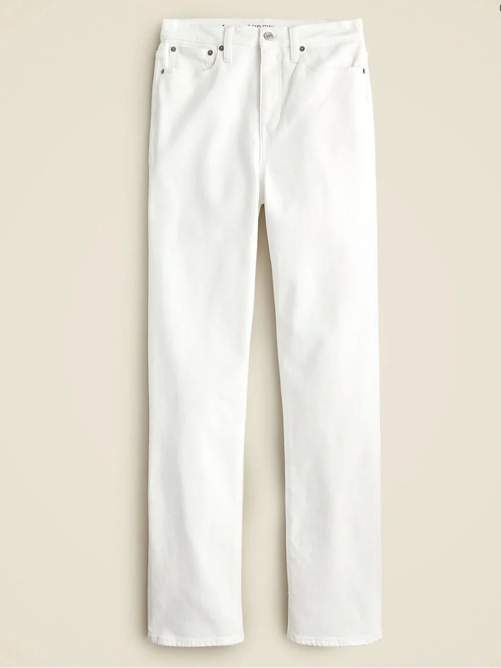 J.Crew Classic Straight Jeans in white size 30